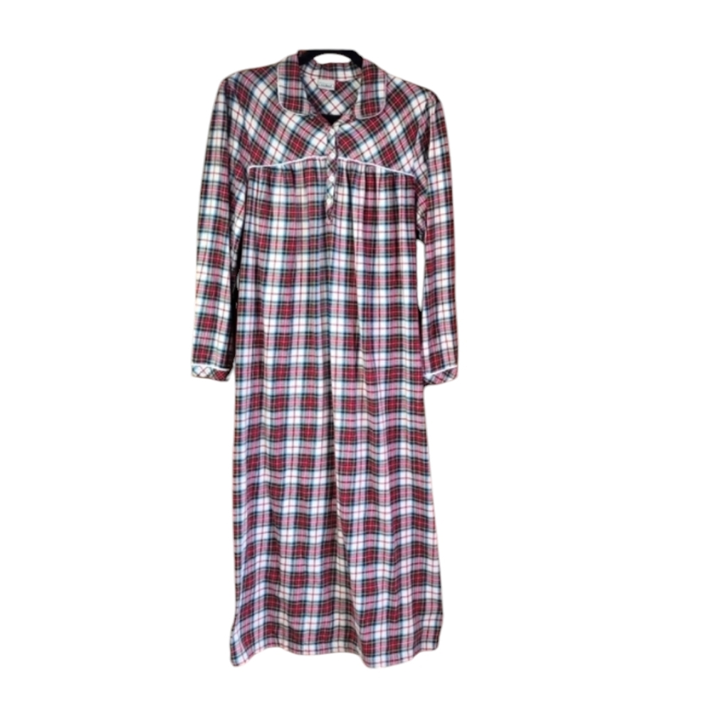 Vintage L.L. Bean Long Plaid Nightgown